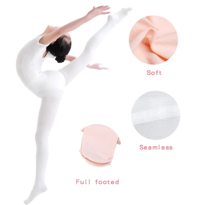 Children Girls Ballet Dance Tights Kids Adult Nylon Leggings - 图2