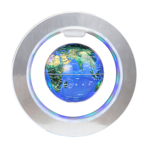 磁悬浮地球仪悬浮摆件家居饰品客厅装饰办公桌发光自转创意小科技 - 图0