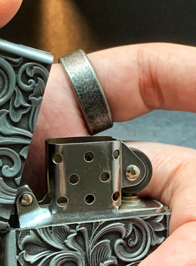 空白-北欧极简古法素戒重工大码