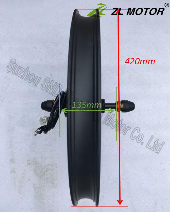 36V48V 1000W 20寸电动自行车替换  后驱红黑款 碟刹大功率电机 - 图0