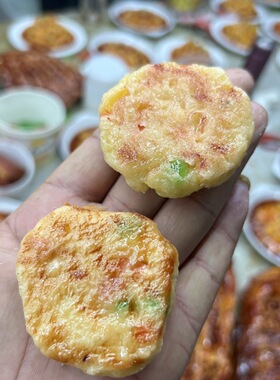 仿真虾饼炸虾饼模型网红道具