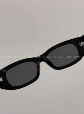 双拼色窄框！复古方框太阳眼镜