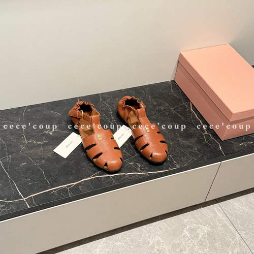 cece 复古配色！03/28 新品 26FW 复古镂空包头平底罗马鞋女 - 图3