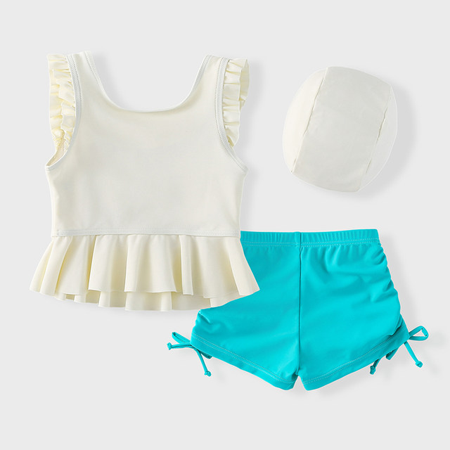 Girls aged 1-8 years old swimsuit split quick-drying boxer pants