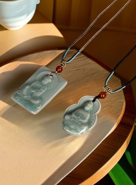 青瓷宫廷时尚百搭项链观音吊坠