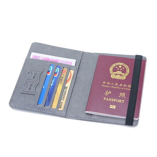 防盗证件包护照套RFID护照包多功能证件包出国旅行皮套护照夹卡袋-图2