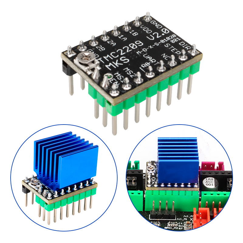 TMC2209静音驱动2208替代A4988步进电机3D打印机配件2225 26模块 - 图1