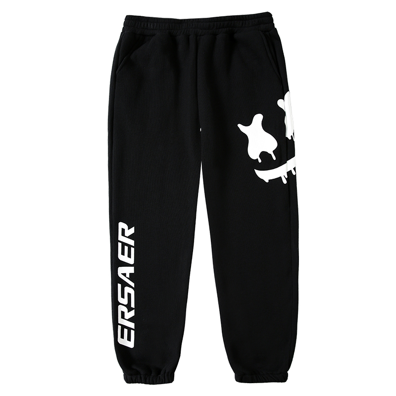 er华夫格国潮牌宽松休闲春秋冬卫裤 er卫裤