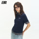 ER contrasting color stitching fake two-piece short-sleeved POLO shirt T-shirt