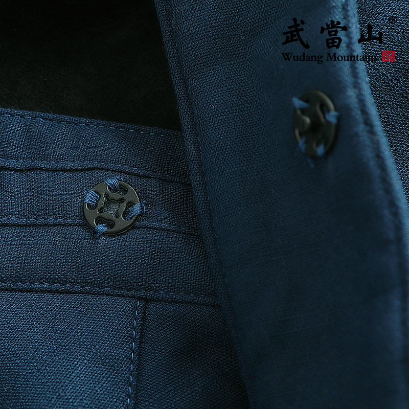 武当山服饰秋冬季加绒短袍汉服宽松练功服外套明制男女97210R上衣