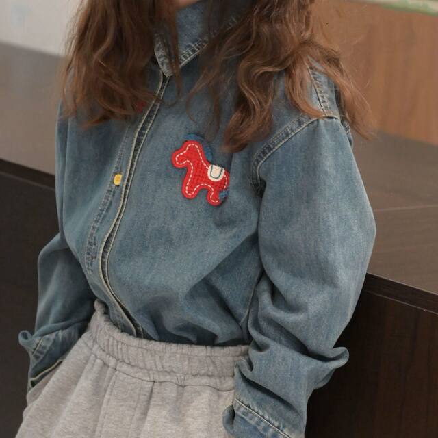 ເສື້ອ denim ເຄື່ອງນຸ່ງຫົ່ມເດັກນ້ອຍສໍາລັບເດັກຊາຍແລະເດັກຍິງ 2026 ຮູບແບບໃຫມ່