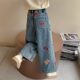 Jeans ຂາກວ້າງຂອງເດັກຍິງພາກຮຽນ spring ແລະດູໃບໄມ້ລົ່ນ 2026 ຮູບແບບໃຫມ່
