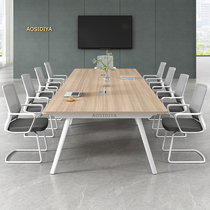 Conference Table Long Table Desk Chair Composition Brief Modern Small Talks Office Furniture Training Table Strip Table