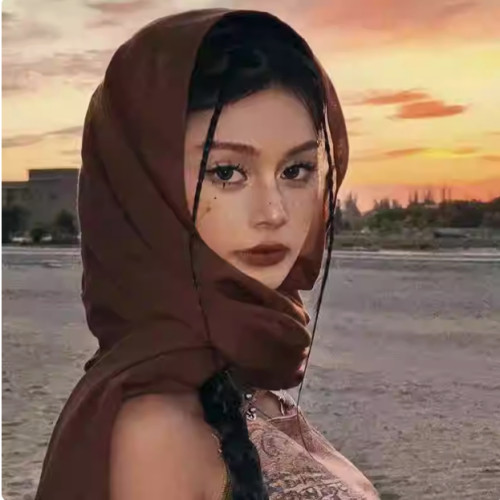 敦煌沙漠披肩女青海茶卡盐湖长款民族风纱巾超大西北棉麻丝巾围巾 - 图2
