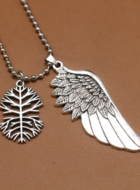 天使翅膀挂件兄弟男士羽毛吊坠