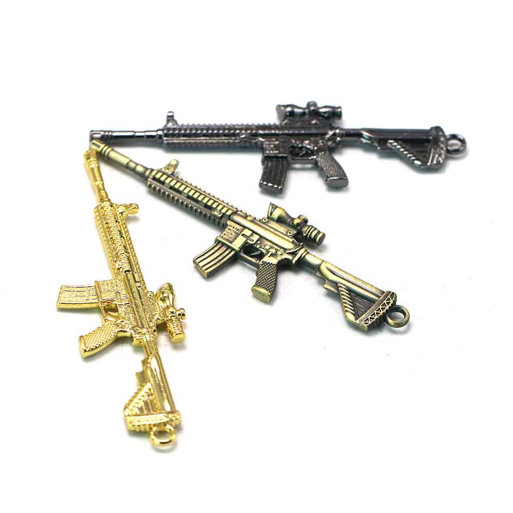 绝地求生饰品绝地求生玩具钥匙扣吃鸡模型M416突击抢小号全套装备武器挂件配件