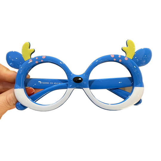 Children's glasses frame without lens sunglasses silicone boys and girls cartoon cute baby toys soft leg girls glasses frame