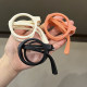 Round glasses without lenses for children foldable glasses frame