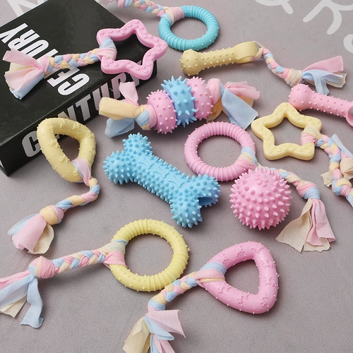 Собачья игрушечная бал, собачья игрушка, щенки питомец плюшевые плюшевые собаки комбинация конфет с конфеткой