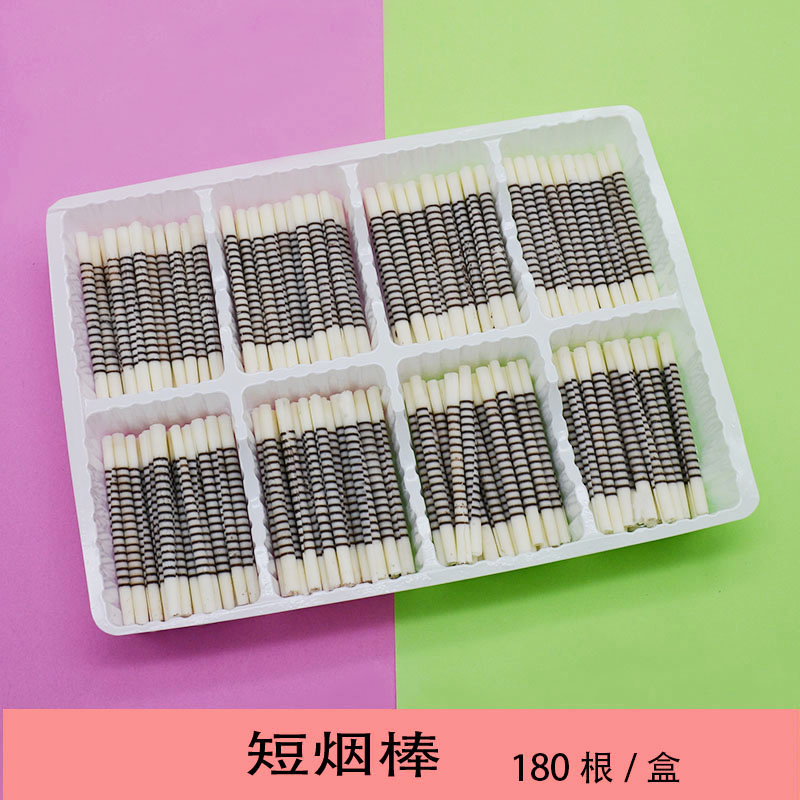彩色烟棒蛋糕装饰巧克力棒烟卷冰淇淋奶茶蛋仔食用烘焙配件160根_虎窝淘