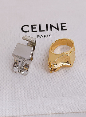 熔岩肌理纹沙丘戒指开口食指环女