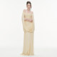 KLIOU temperament, gentle atmosphere, retro one-shoulder dress, women's niche pleated slimming hot girl long dress trendy