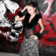 KLIOU Cool and cool sister's personalized black fur stitching see-through sleeveless vest slimming slim and versatile jumpsuit