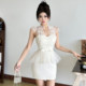 Salt style daughter-in-law lace splicing halter neck dress