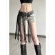 Cool and cool personality street ins tassel belt
