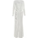 KLIOU niche designer style retro elegant dress women's fashion slim and versatile hot girl long skirt