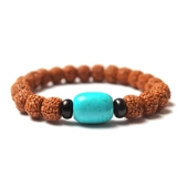 Четки бодхи, четки из круглых бусин, бирюзовый браслет