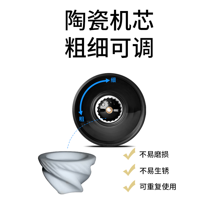 粤盐黑胡椒海盐粒120g研磨调味料 鸡胸肉西餐牛排调料碎胡椒盐,淘宝优惠券,粉丝福利购,淘宝优惠卷