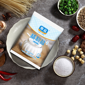 签到！粤盐无碘精制食用盐500g*5袋