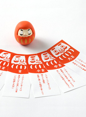 日本祈福达摩小摆件吉签