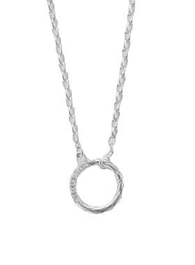 agete粗版银质甜甜圈项链