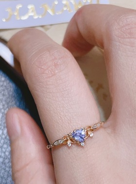 nojess圣诞限定雪割草套装戒指