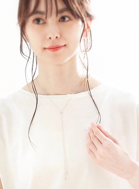 cocoshnik菱形Y字可调项链毛衣链