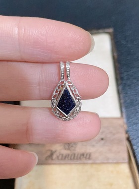 agete新款多宝石天然石项坠吊坠