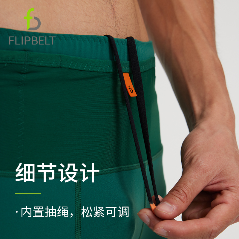 FlipBelt飞比特腰包裤跑步短裤男夏2.0袋鼠裤紧身压缩裤马拉松-图2