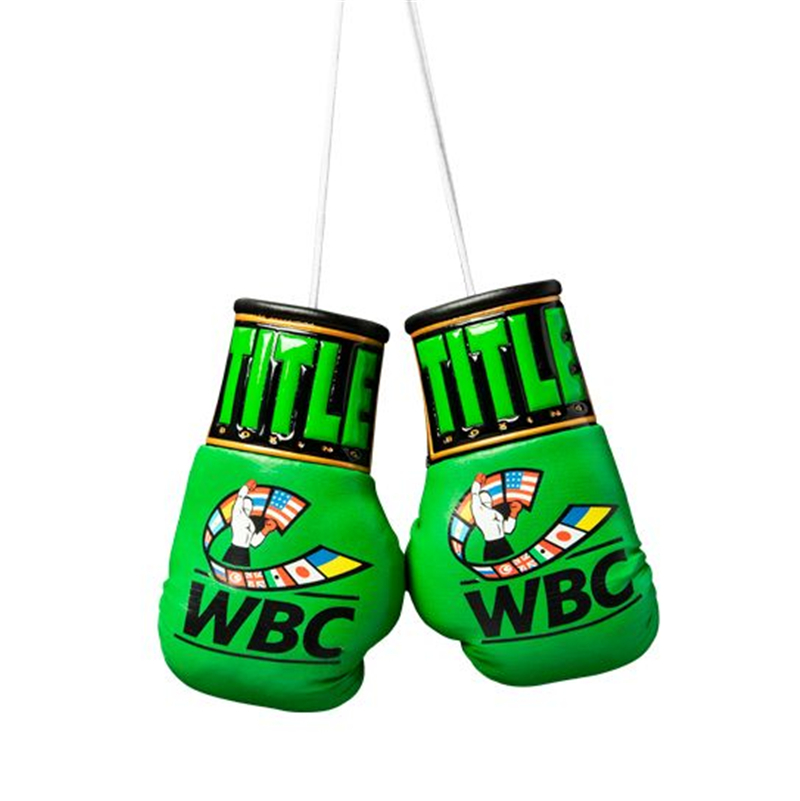 TITLE WBC MINI GLOVES 迷你WBC限定限量拳击手套拳套挂饰钥匙扣 - 图0