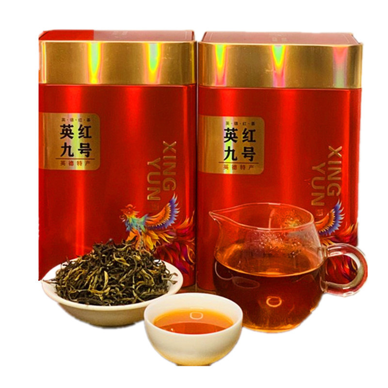 2罐秋茶春英红九号红茶英德红茶1959英九500g浓香型送礼散装罐装