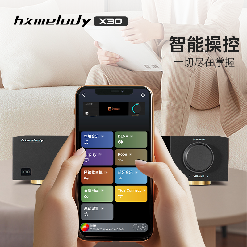 红芯X30母带音乐播放器DSD512无损AK4493S串流媒体蓝牙DLNA触摸屏 - 图1