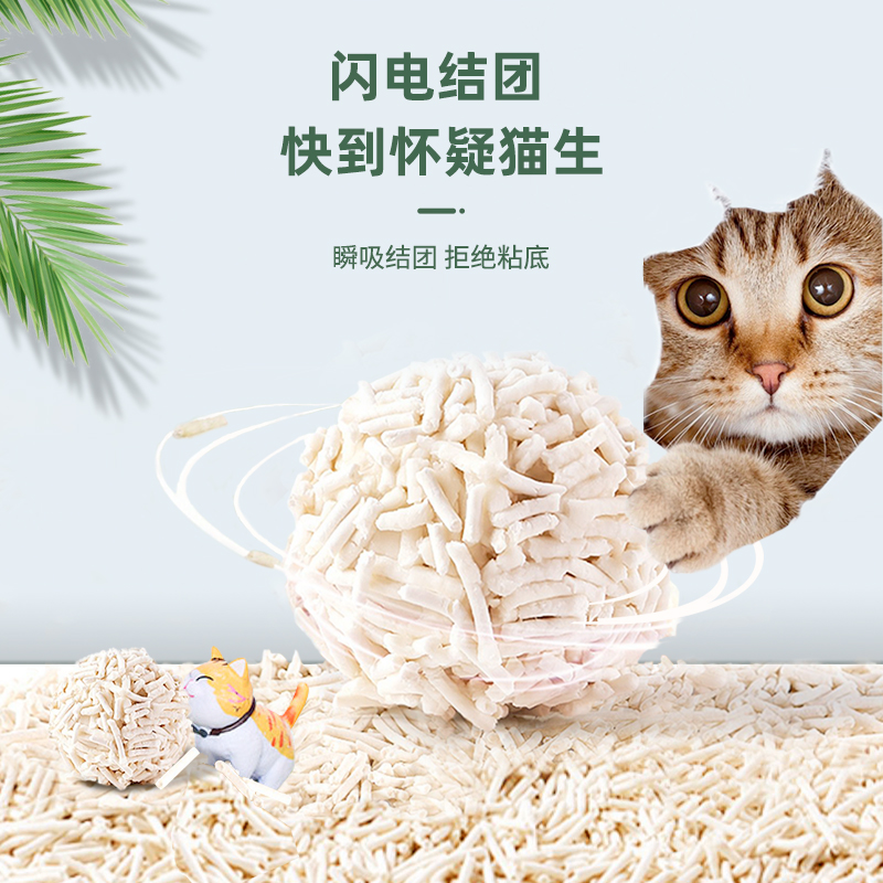 卡盼豆腐猫砂去味除臭活性炭无尘混合结团猫沙猫咪用品包邮10公斤