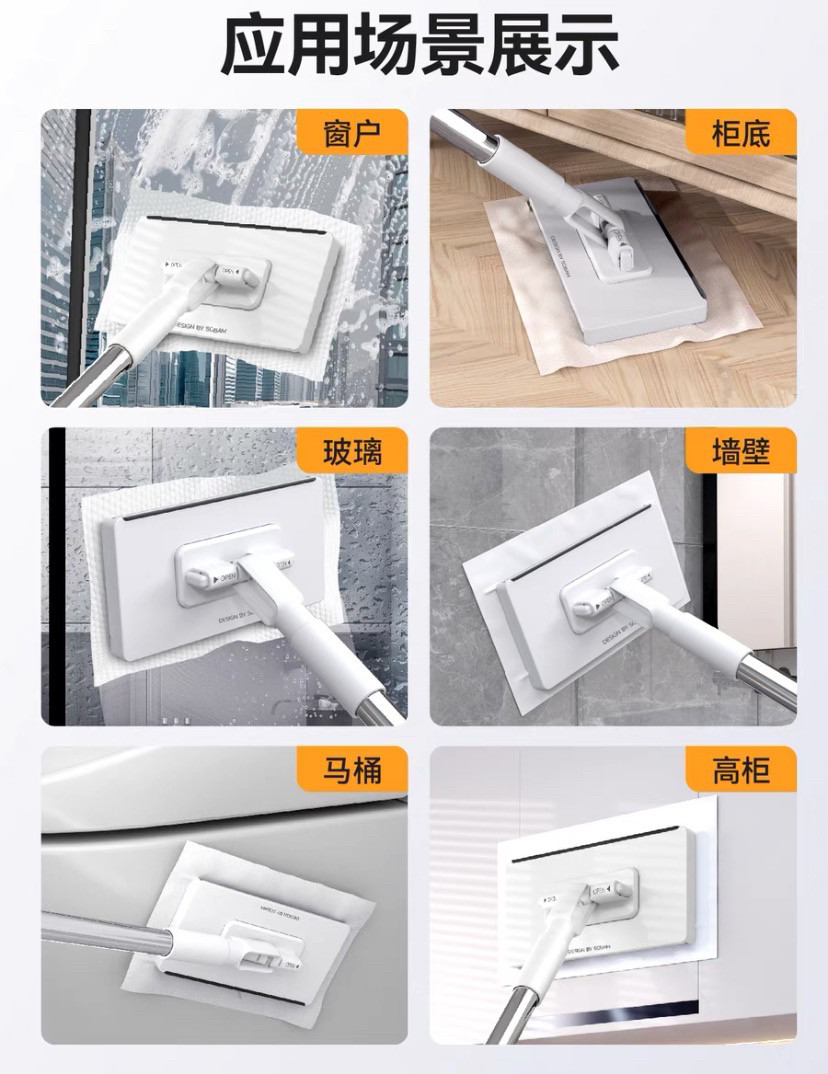 索邦伸缩杆可调多功能洗脸巾亲子拖把免手洗干湿两用家用夹布拖把,淘宝优惠券,粉丝福利购,淘宝优惠卷