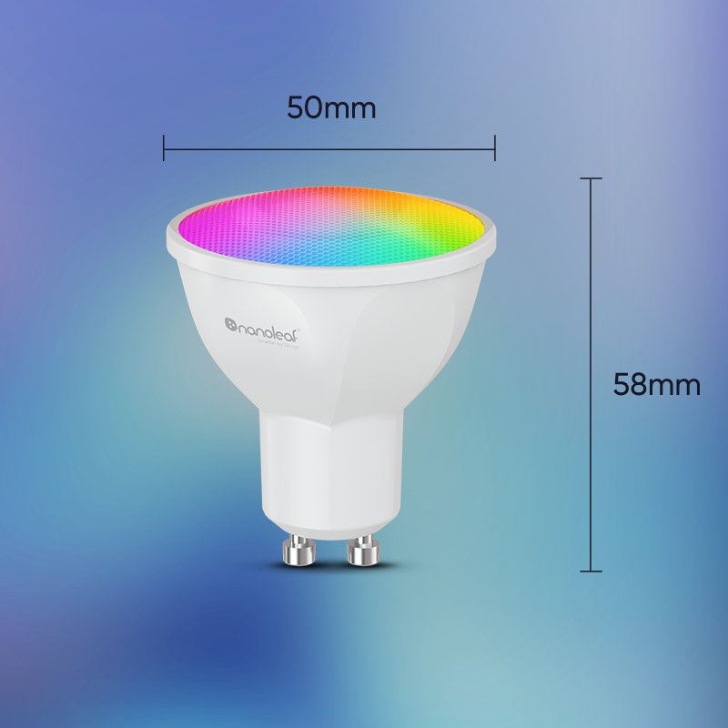 【新品】Nanoleaf智能射灯LED节能灯泡GU10彩光灯无频闪语音控制 - 图3