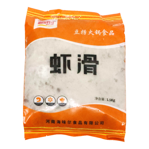 海蔚尔虾滑1500g重庆火锅虾滑火锅食材新鲜手打海味尔青虾包邮