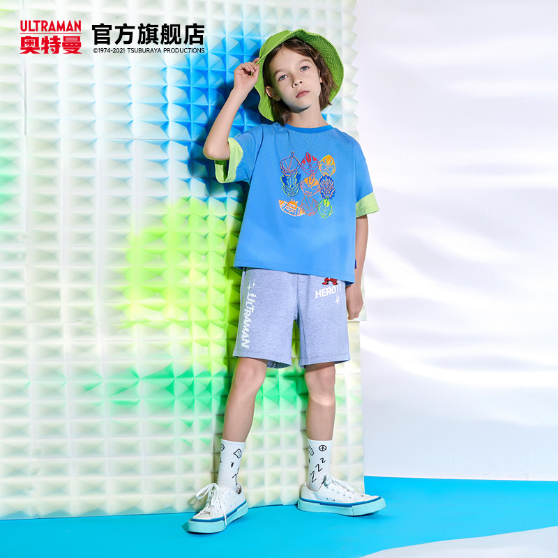 奥特曼童装男童夏季儿童短裤 奥特曼玩具裤子