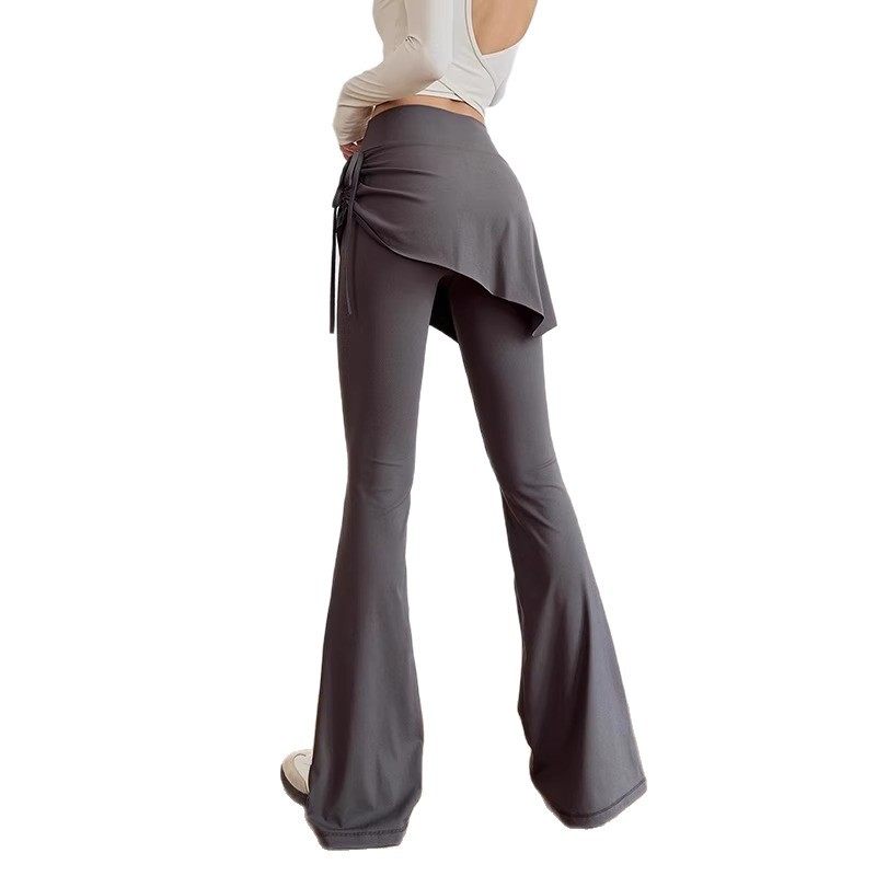 微喇叭瑜伽裤女假两件遮挡裙屁帘高腰提臀广场舞跳舞服普拉提训练,淘宝优惠券,粉丝福利购,淘宝优惠卷