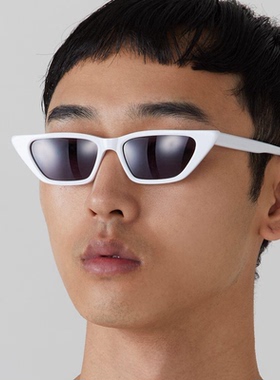 艾米宋 fil小白同款白色红色太阳眼镜女AMBUSH三角猫眼墨镜偏光