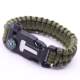 Paracord Bracelet Field Flintstone Multifunctional Compass Tactical Bracelet Outdoor Mountaineering Distress Whistle Survival Equipment